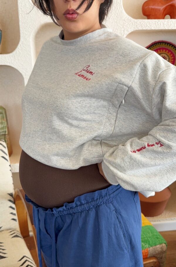 IMG_7446 Sweat d'allaitement "Crème d'Amour"